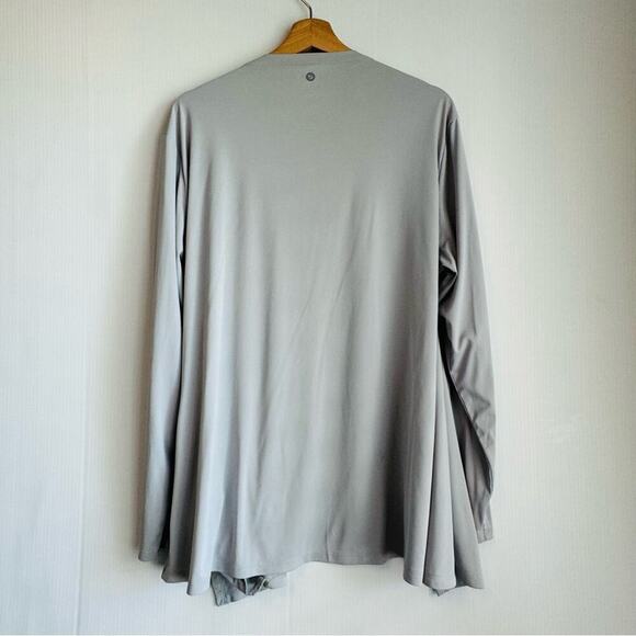 Baleaf long sleeve cardigan top athletic style size extra large grey UPF 50 - Picture 9 of 9
